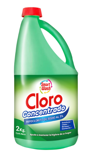 Smart Wash Cloro Concentrado – 2 L