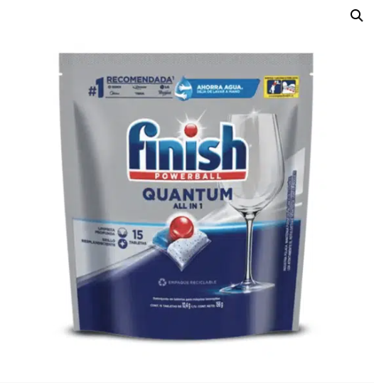 Detergente Lavavajillas Finish Quantum – 15 Tabletas