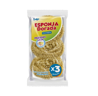 Bakan Esponja Dorada 3 Unidades