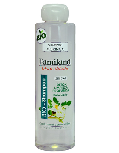 Familand Shampoo Moringa 750 ml Sin Sal