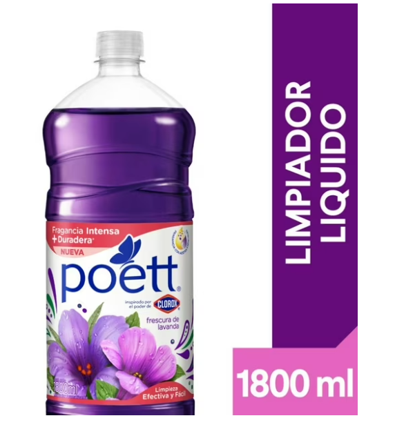 Poett Limpiapisos Lavanda 1.8 Lt