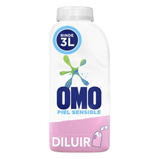 Detergente Líquido Omo Piel Sensible Para Diluir – 500 ml (Rinde 3 Lts)