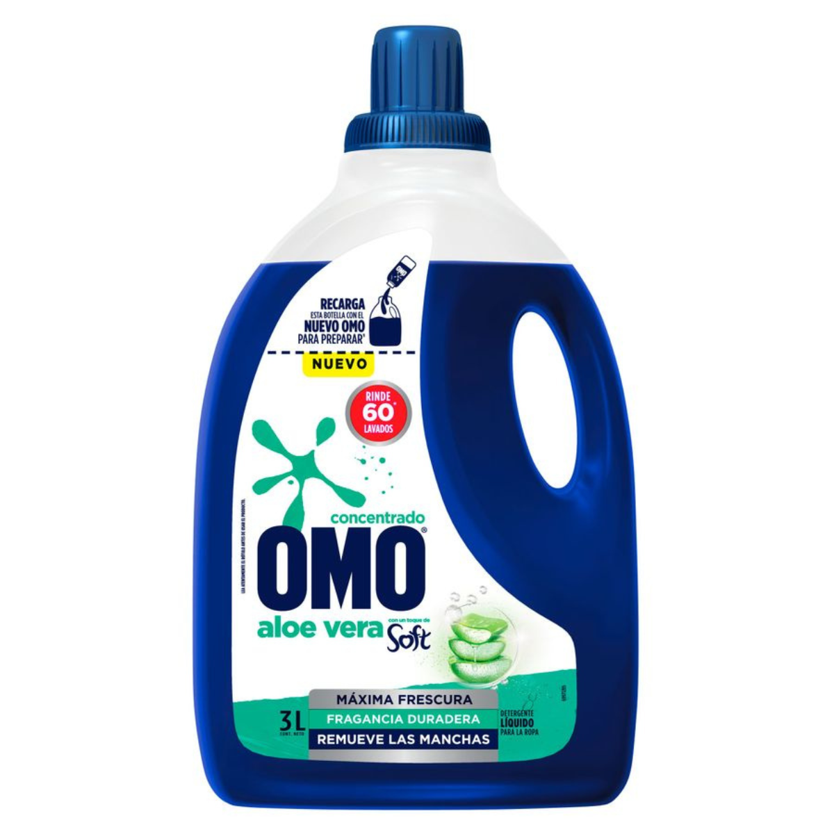 Detergente Líquido Concentrado Omo Aloe Vera – 3 L