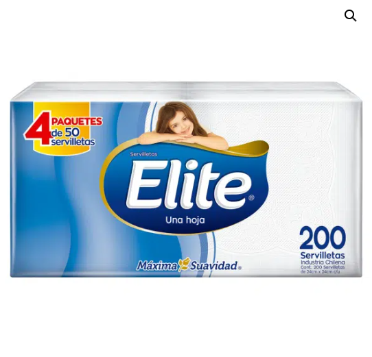 Servilletas Elite Cocktail 24 x 24 cm – Pack x200 Unidades