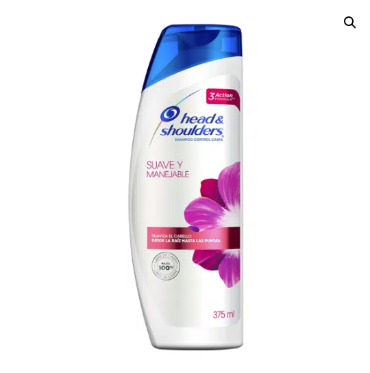 Shampoo Head & Shoulders Suave y Manejable – 375 ml