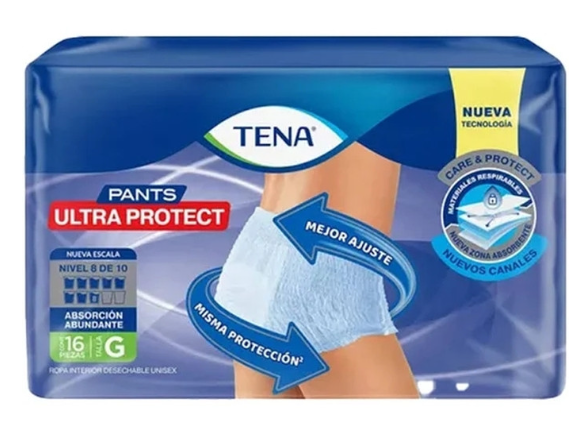 Tena Pants Ultra Protect Talla G – 16 unidades