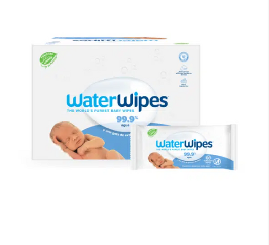 Toallitas Húmedas WaterWipes – Pack x12 (60 Unid c/u – Total 720 Toallitas)